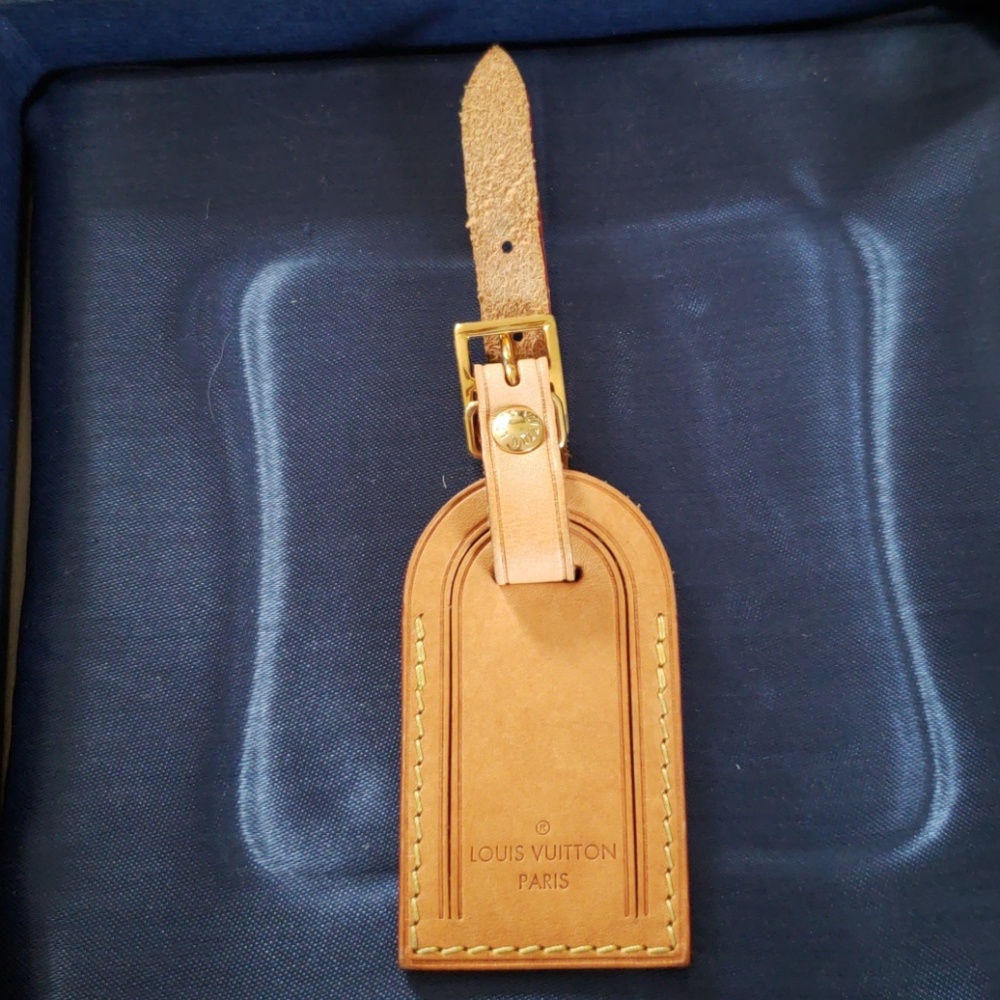 Authentic Louis Vuitton name ID tag